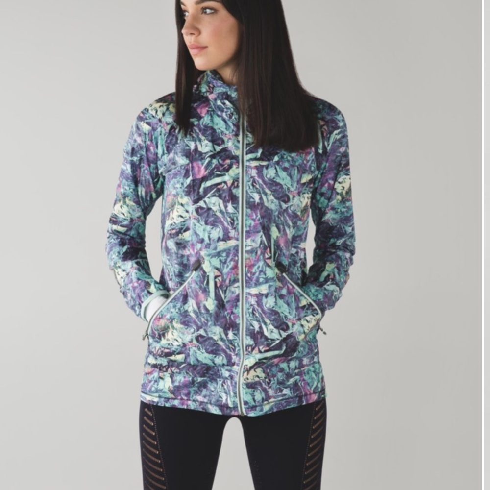 Lululemon 10 Miss Misty Jacket II Iridescent Multi hooded Windbreaker NEW